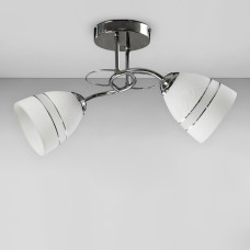 Люстра стельова Light House SZ-19001/2 CR 480*210 E-27 хром, плафон білий 