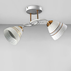 Люстра стельова Light House SZ-19002/2 WT-FGD 480*200 E14 біла з золотом