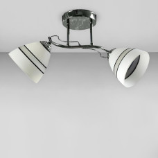 Люстра стельова Light House SZ-19003/2A CR 460*200 E14 хром, плафони білі