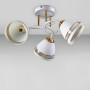Зображення Люстра стельова Light House SZ-19005/3 WT-FGD 550*200 E14 білий + золото, плафони білі з прозорим ИМ Light-Deco 