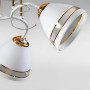 Зображення Люстра стельова Light House SZ-19005/3 WT-FGD 550*200 E14 білий + золото, плафони білі з прозорим ИМ Light-Deco 1 