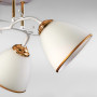 Зображення Стельова люстра Light House SZ-19006/3 WT-FGD 520*200 E14 біла з золотом, плафони білі з каймою ИМ Light-Deco 1 