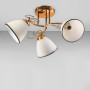 Зображення Люстра стельова Light House SZ-19007/3 FGD 520*200 E14 золото, плафони білі з облямівкою ИМ Light-Deco 