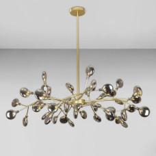 Люстра стельова молекула Light House LS-17126-45 GD+BK золото, плафони чорний