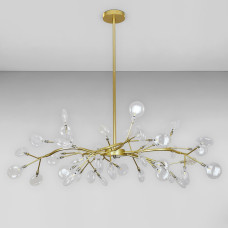 Люстра стельова молекула Light House LS-17126-45 GD+CL золото, плафони прозорі