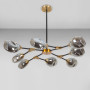 Зображення Люстра стельова Light House LS-18645-8 BK чорна + бронза, плафон чорний ИМ Light-Deco 