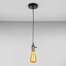 Люстра підвісна Light House LS-19008-1 чорна із золотом