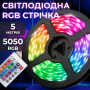 Изображение Лента светодиодная c пультом GarlandoPro водостойкая 300 LED 5m led лента 5050RGB ИМ Light-Deco 