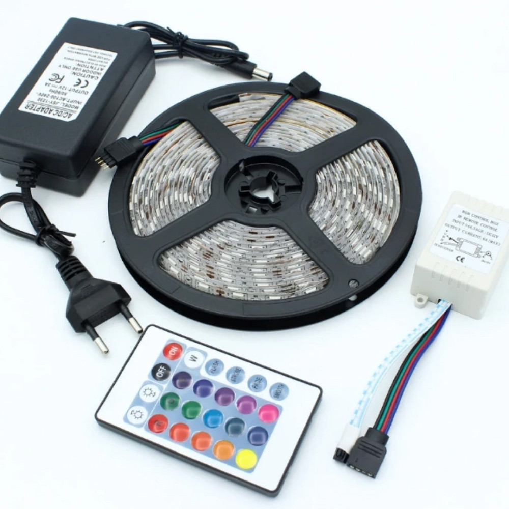 Изображение Лента светодиодная c пультом GarlandoPro водостойкая 300 LED 5m led лента 5050RGB ИМ Light-Deco 1 
