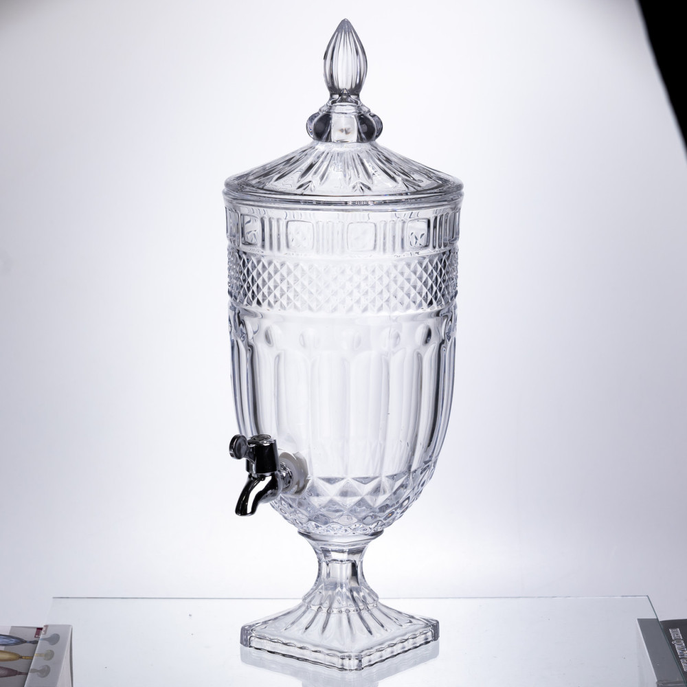 Изображение Лимонадница Topaz Crystal 5л с краном HP-19-294 кувшин диспенсер для напитков прозрачный ИМ Light-Deco 1 