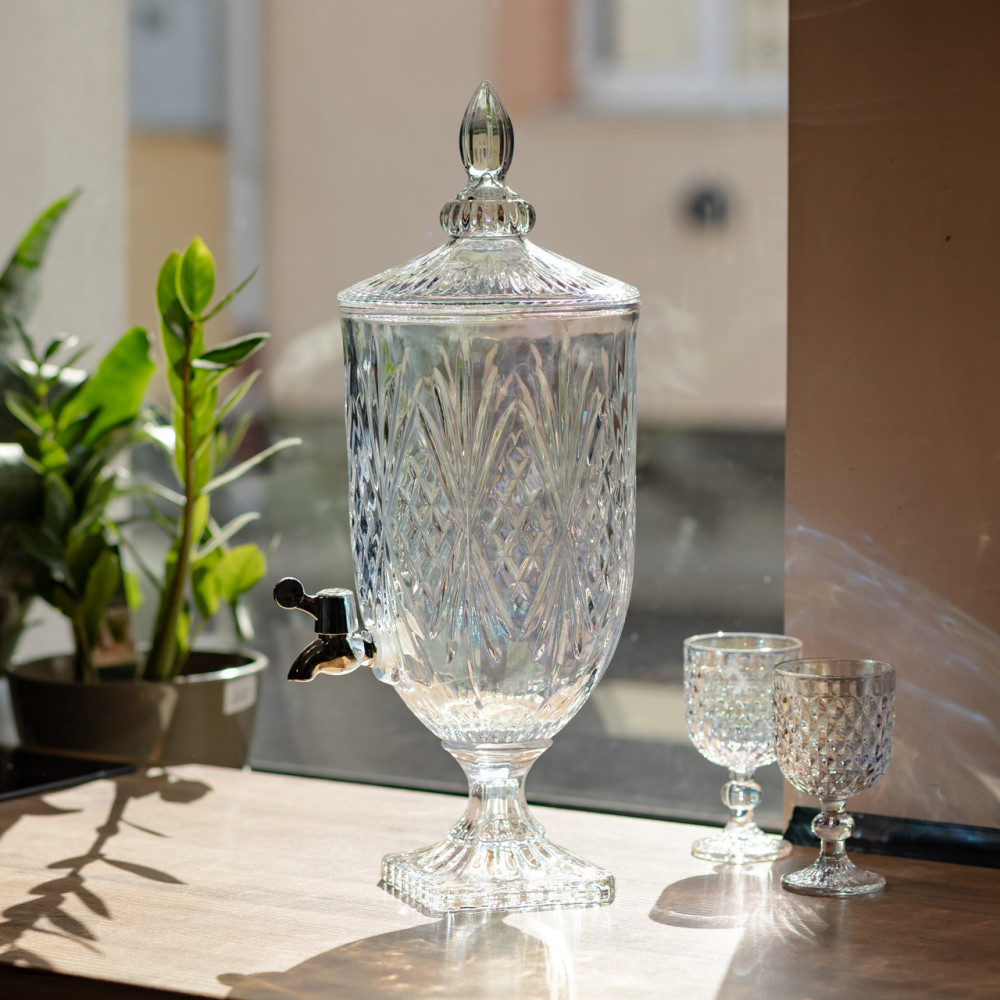 Изображение Лимонадница Classic Crystal 5л с краном HP-19-297 кувшин диспенсер для напитков прозрачный ИМ Light-Deco 3 