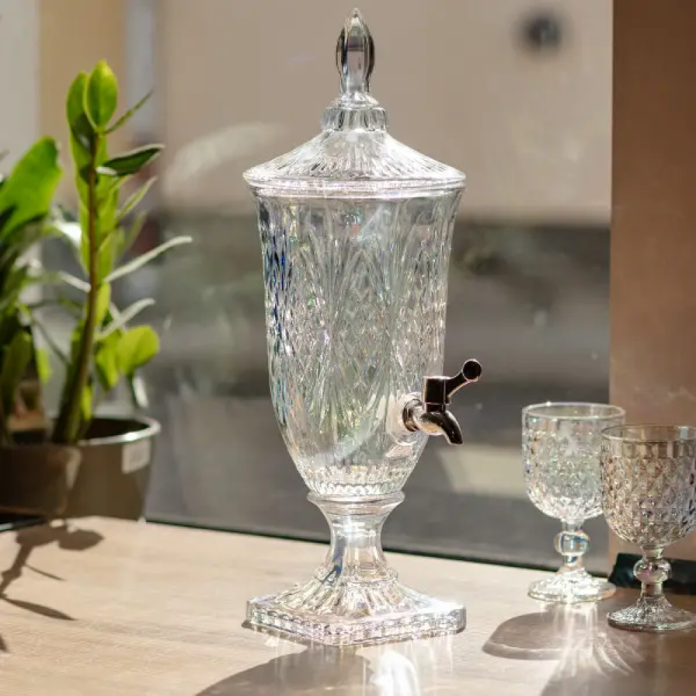 Изображение Лимонадница Crystal Trinity 2 литра с краном для сока мохито молока напитков HP-19-301 ИМ Light-Deco 2 