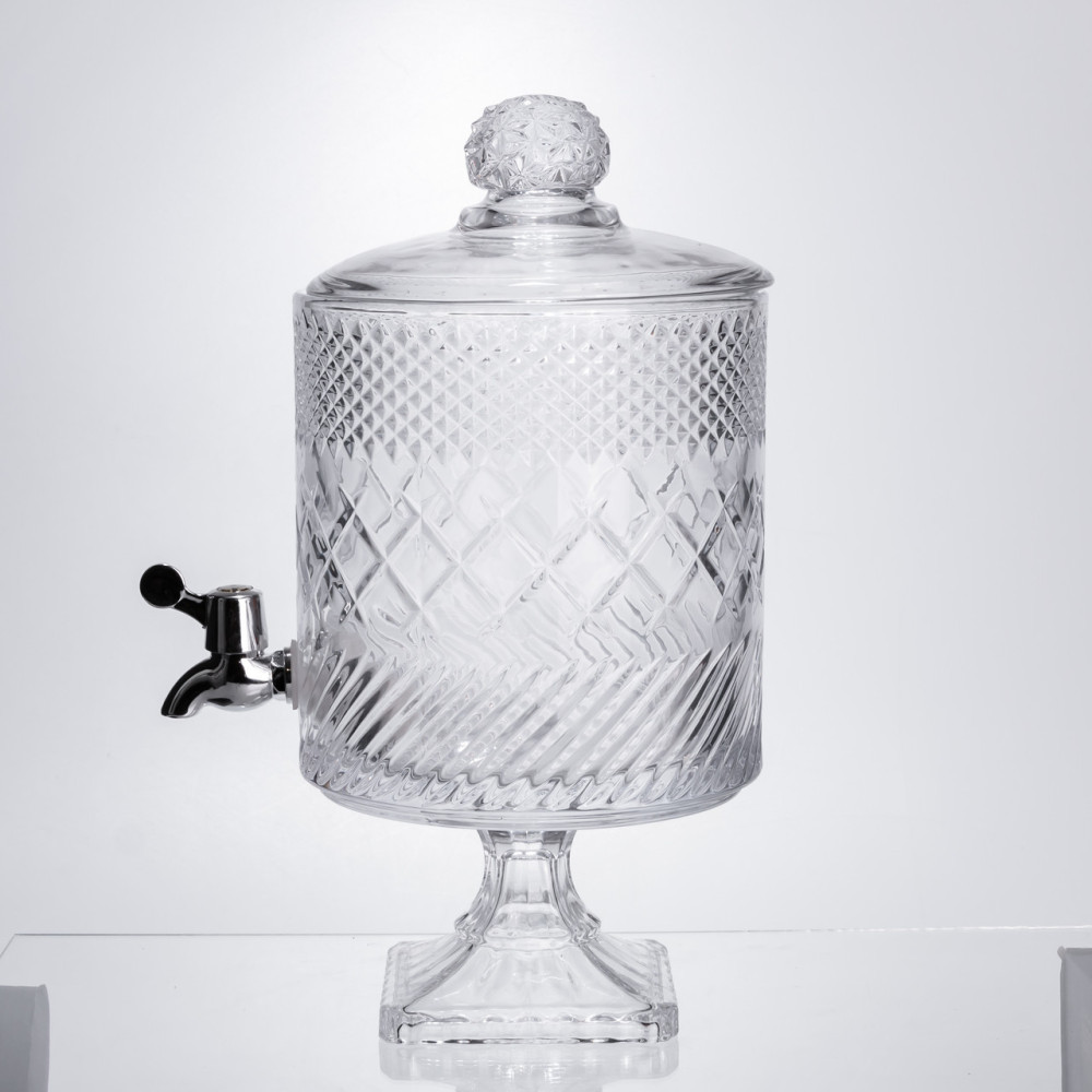 Изображение Лимонадница с краном на подставке стеклянная 4.5 л HP-19-4 ИМ Light-Deco 4 