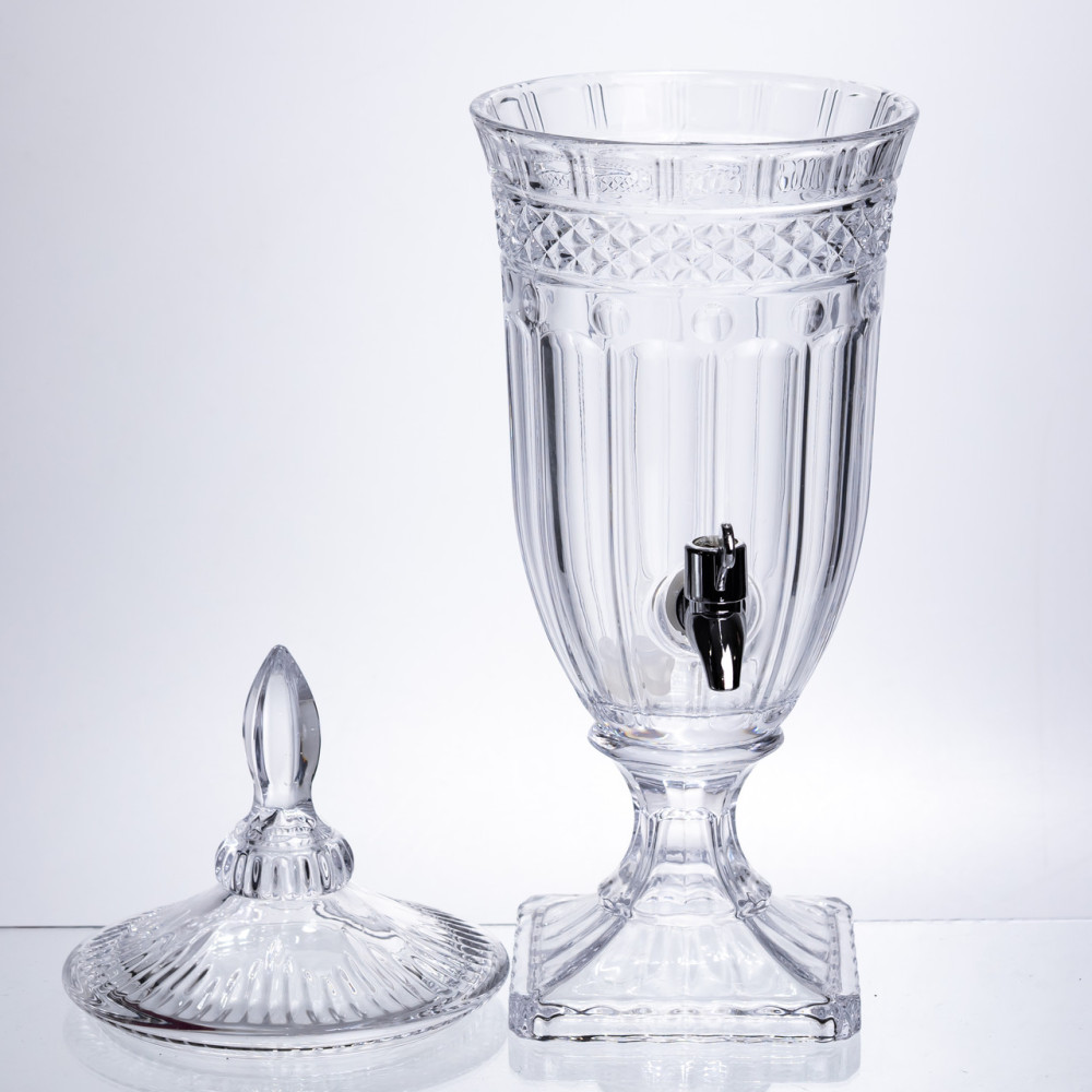 Изображение Лимонадница Topaz Crystal 2 литра с краном HP-19-292 кувшин диспенсер для воды и напитков прозрачный ИМ Light-Deco 3 