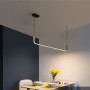 Изображение Чорна лінійна LED люстра у скандинавському стилі ИМ Light-Deco 6 