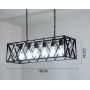 Зображення Люстра підвісна в стилі лофт Light House SRS-19216/6 чорна ИМ Light-Deco 1 