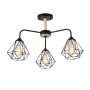 Изображение Люстра потолочная в стиле лофт Light House SRS-20564/3 черная + дерево ИМ Light-Deco 1 
