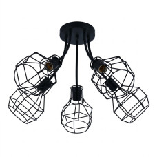 Люстра потолочная в стиле лофт Light House SRS-20563/5 черная
