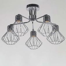 Люстра стельова в стилі лофт Light House SRS-19213/5 колір хром