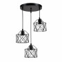 Изображение Люстра подвесная в стиле Лофт Light House SRS-20608/3 черная ИМ Light-Deco 
