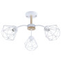 Изображение Люстра потолочная в стиле лофт Light House SRS-20566/3 белая + дерево ИМ Light-Deco 3 