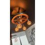 Зображення Люстра деревянное колесо с led плафонами ИМ Light-Deco 1 
