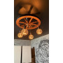 Зображення Люстра деревянное колесо с led плафонами ИМ Light-Deco 2 