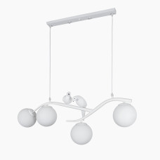 Люстра підвісна декоративна кулі Levistella 756PR7104-4 WH+WH біла