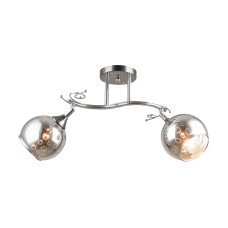 Люстра стельова Light House SRS-19242/2 хром, плафон сірий з візерунками