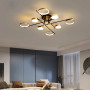 Зображення Стельова дизайнерська LED люстра латунь+чорний ИМ Light-Deco 9 