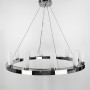 Зображення Підвісна срібна кільцева люстра RENNES ROUND 80 см 12 плафонів ИМ Light-Deco 3 