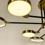 Зображення Стельова дизайнерська LED люстра латунь+чорний ИМ Light-Deco 5 
