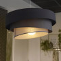 Зображення Дизайнерська люстра IONOS 2 з текстильним абажуром ИМ Light-Deco 3 