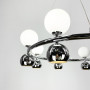 Зображення Підвісна срібна кільцева люстра з плафонами ИМ Light-Deco 7 
