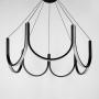 Изображение Підвісна світлодіодна чорна люстра ⌀ 70 см ИМ Light-Deco 2 