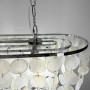 Зображення Видовжена срібна люстра ATHELIA із перламутровими пластинами ИМ Light-Deco 7 