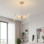 Зображення Золота люстра на 6 пелюсток з іскристого акрилу Ø75 см ИМ Light-Deco 7 