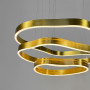 Изображение Незвичайна та ефектна золота люстра на 3 яруси 80+64+43 см ИМ Light-Deco 3 