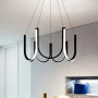 Изображение Підвісна світлодіодна чорна люстра ⌀ 70 см ИМ Light-Deco 9 