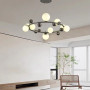Зображення Кільцева люстра з 9 білими плафонами Ø 85 см ИМ Light-Deco 5 