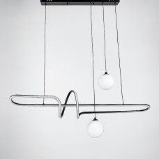 Люстра підвісна ЛЕД Light House LNF-17391 56W 100 см чорна