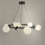 Зображення Кільцева люстра з 9 білими плафонами Ø 85 см ИМ Light-Deco 2 