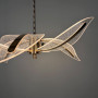 Зображення Золота люстра на 6 пелюсток з іскристого акрилу Ø75 см ИМ Light-Deco 6 