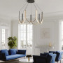 Изображение Підвісна світлодіодна чорна люстра ⌀ 70 см ИМ Light-Deco 8 