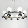 Зображення Підвісна срібна кільцева люстра з плафонами ИМ Light-Deco 5 
