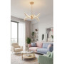Зображення Золота люстра на 6 пелюсток з іскристого акрилу Ø75 см ИМ Light-Deco 