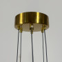 Изображение Люстра дизайнерська латунна LEDA на 6 дуг з неоном ИМ Light-Deco 5 