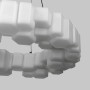 Зображення Підвісна люстра з білим футуристичним корпусом Ø50 см ИМ Light-Deco 2 