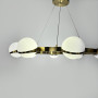 Зображення Елегантна латунна кільцева люстра на 8 плафонів Ø 80 см ИМ Light-Deco 4 