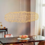 Изображение Дизайнерська декоративна золота люстра-хмаринка ИМ Light-Deco 4 